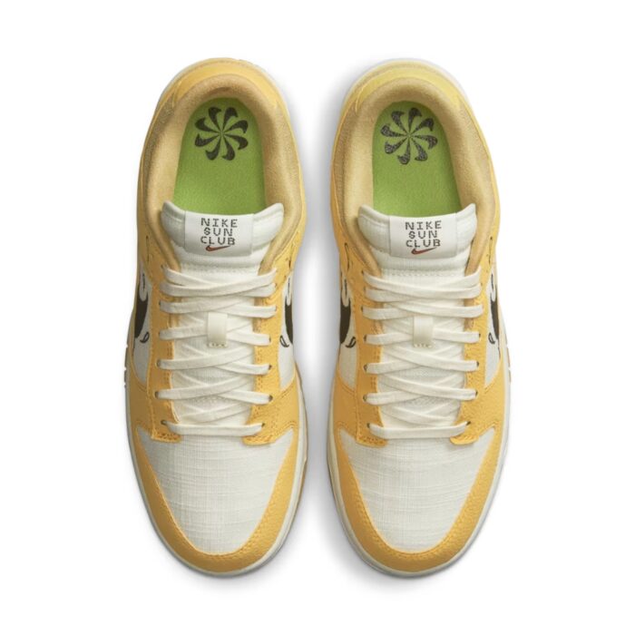 NIKE DUNK LOW NEXT NATURE SUN CLUB WHITE YELLOW DV1681 100 - Image 4