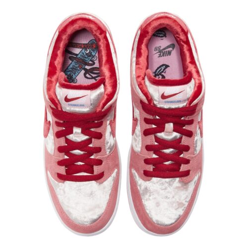 Nike SB Dunk Low Strangel Love Skateboards Pink White - Image 4