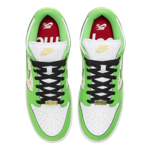 Nike SB Dunk Low X Superme White Green - Image 4