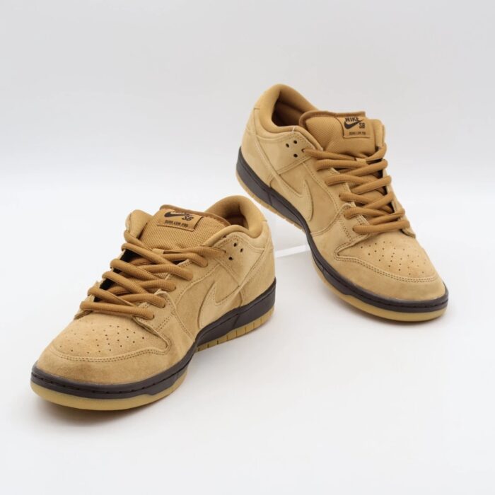 NIKE SB DUNK LOW PRO WHEAT BAROQUE BROWN GUM MOCHA BQ6817 204 - Image 4