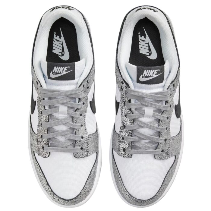 NIKE DUNK LOW SHIMMER CRACKED SILVER WHITE DO5882 001 - Image 4