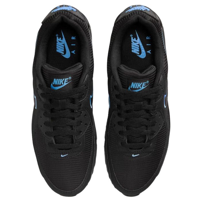 NIKE AIR MAX 90 BLACK UNIVERSITY BLUE FJ4218 001 - Image 4