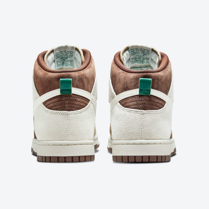 NIKE DUNK HIGH LIGHT CHOCOLATE SAIL KHAKI DH5348 100 - Image 5