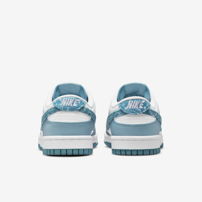 NIKE DUNK LOW ESSENTIAL BLUE PAISLEY WHITE DH4401 101 - Image 5