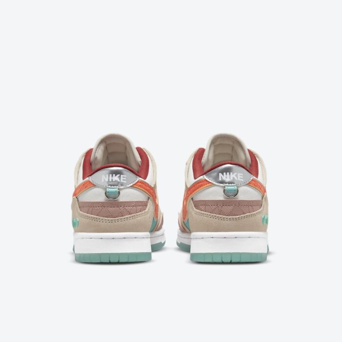 NIKE DUNK LOW SCRAP SHAPELESS FORMLESS LIMITLESS SAIL RUSH ORANGE WHITE SANDDRIFT DQ4975 181 - Image 5
