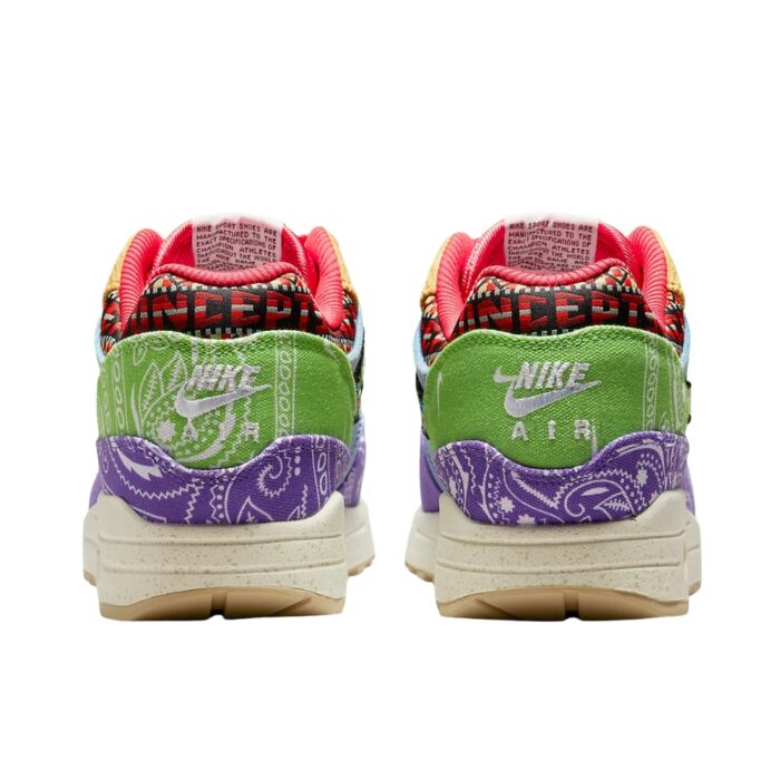 NIKE AIR MAX 1 SP CONCEPTS FAR OUT SPECIAL BOX WILD VIOLET MULTI COLOR SAIL MEAN GREEN DN1803 500 - Image 5
