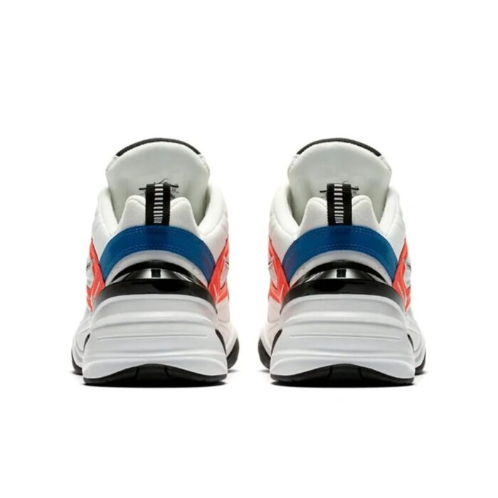 NIKE M2K TEKNO WHITE BLACK ORANGE AO3108 101 - Image 5