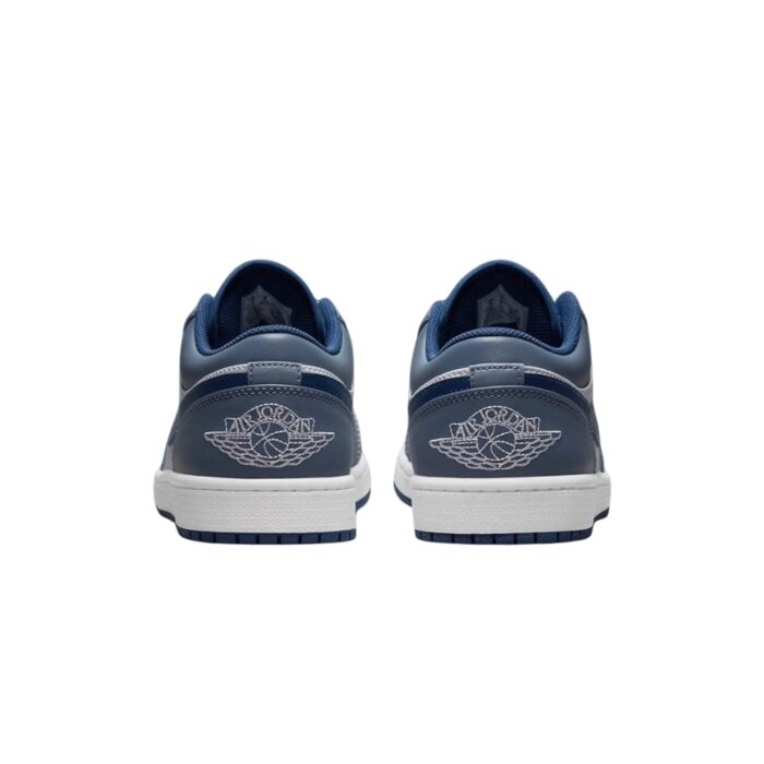NIKE AIR JORDAN 1 LOW ASHEN SLATE NAVY BLUE WHITE 553558 414 - Image 5