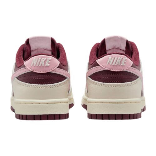NIKE DUNK LOW RETRO PRM VALENTINE'S DAY PALE IVORY MEDIUM SOFT PINK NIGHT MAROON DR9705 100 - Image 5