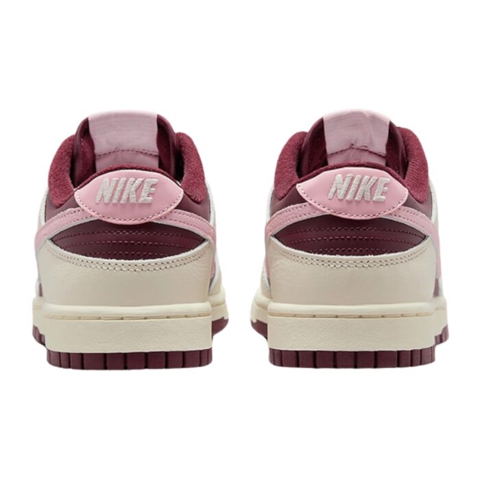 NIKE DUNK LOW RETRO PRM VALENTINE'S DAY PALE IVORY MEDIUM SOFT PINK NIGHT MAROON DR9705 100 - Image 5