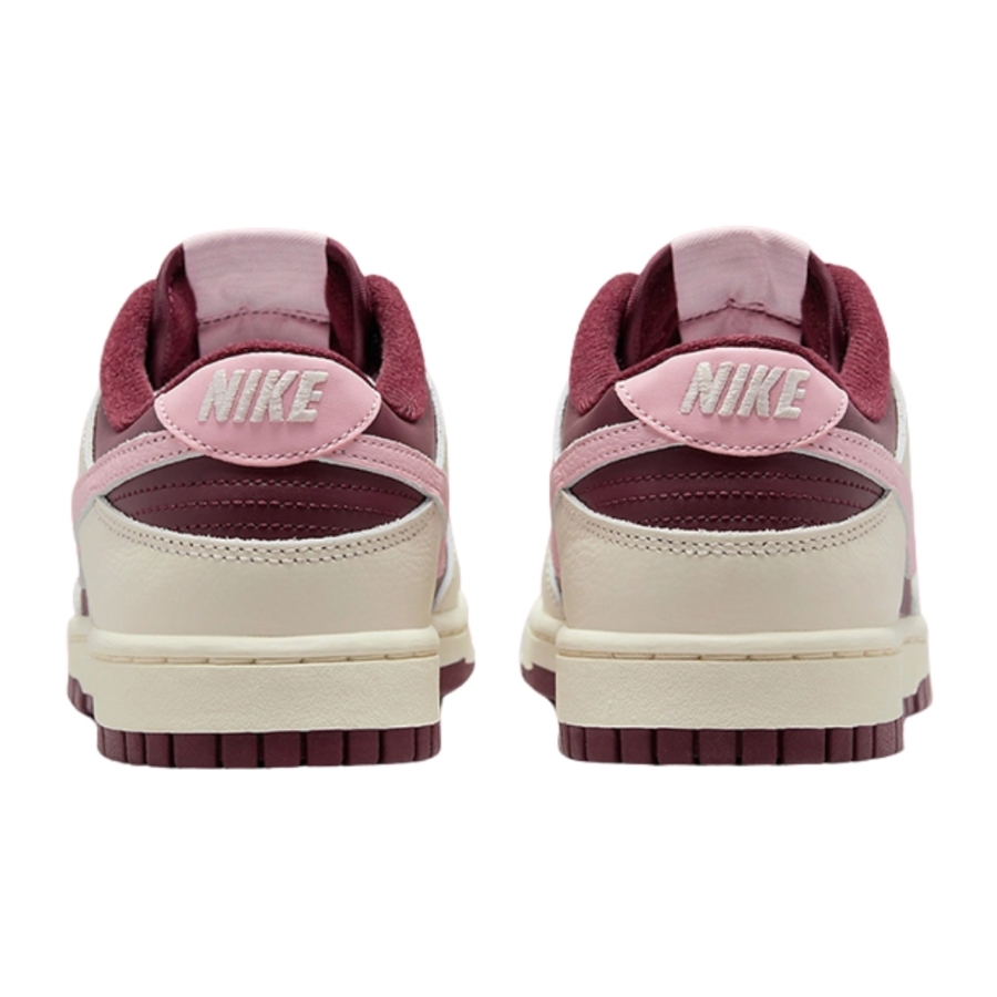 NIKE DUNK LOW RETRO PRM VALENTINE'S DAY PALE IVORY MEDIUM SOFT PINK NIGHT MAROON DR9705 100 - Image 5