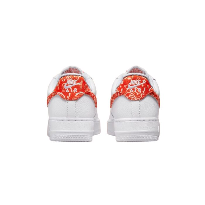 NIKE AIR FORCE 1 LOW ORANGE PAISLEY WHITE RUSH ORANGE DJ9942 102 - Image 5