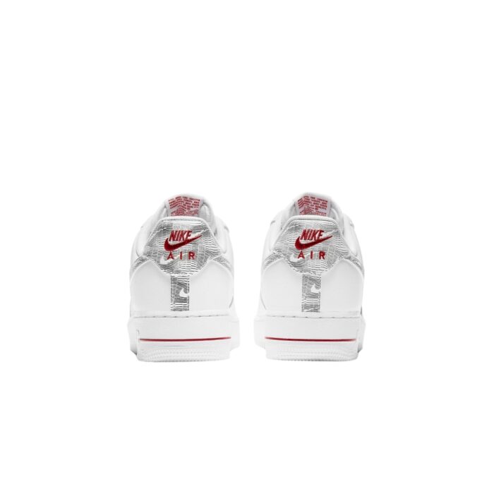 NIKE AIR FORCE 1 LOW TOPOGRAPHY PACK WHITE UNIVERSITY RED DH3941 100 - Image 5