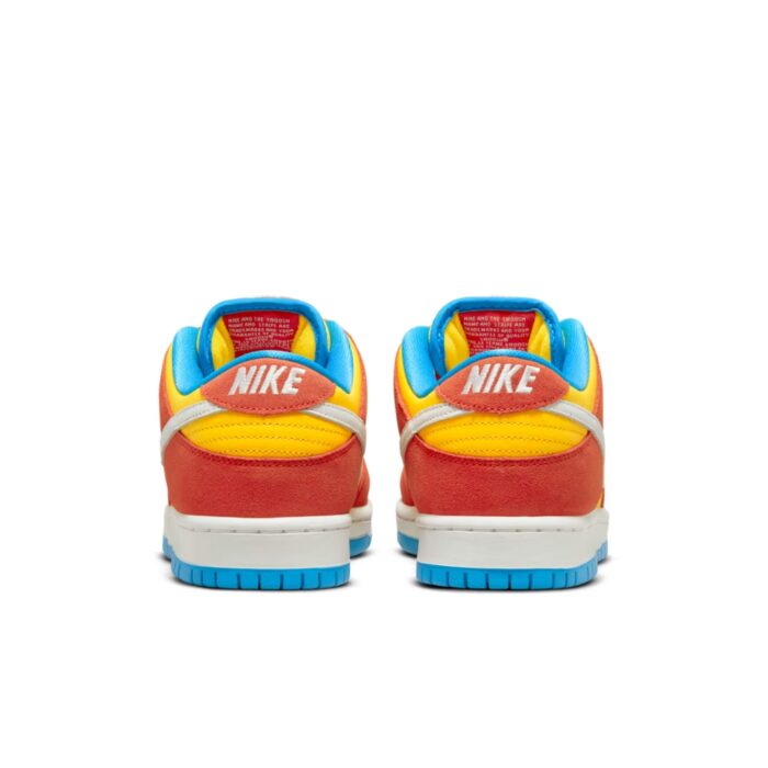 NIKE SB DUNK LOW PRO BART SIMPSON HABANERO RED WHITE BLUE HERO BQ6817 602 - Image 5