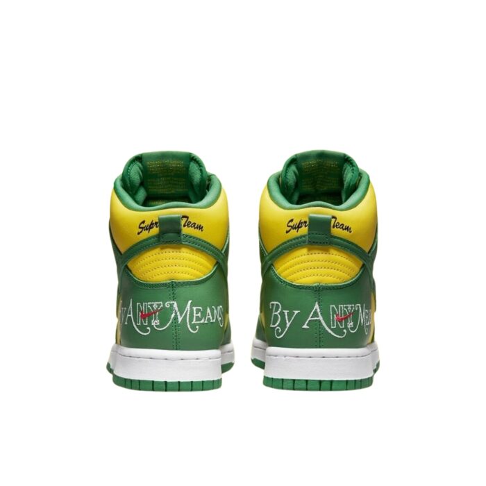 NIKE SB DUNK HIGH SUPREME BY ANY MEANS BRAZIL GREEN YELLOW DN3741 700 - Image 5
