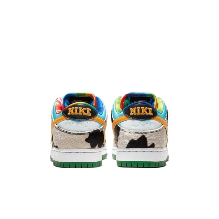 NIKE SB DUNK LOW BEN & JERRY'S CHUNKY DUNKY WHITE LAGOON PULSE BLACK UNIVERSITY GOLD CU3244 100 - Image 5