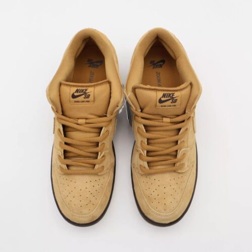 NIKE SB DUNK LOW PRO WHEAT BAROQUE BROWN GUM MOCHA BQ6817 204 - Image 5
