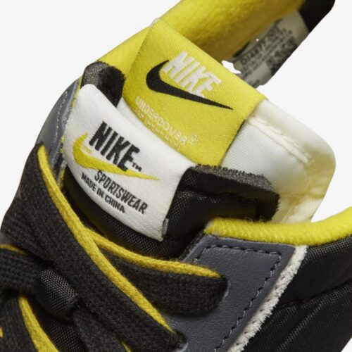 NIKE LD WAFFLE X SACAI X UNDERCOVER BLACK BRIGHT CITRON YELLOW DJ4877 001 - Image 6