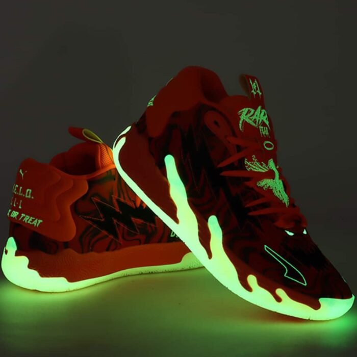PUMA LAMELO BALL MB.03 HALLOWEEN FLURO ORANGE PUMA BLACK 311176 01 - Image 6