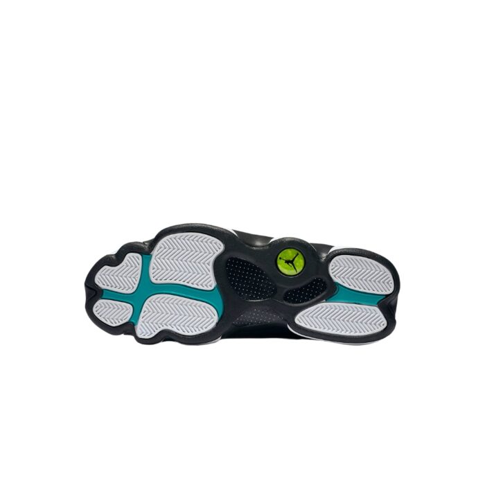 NIKE AIR JORDAN 13 BARONS WHITE TROPICAL TEAL BLACK WOLF GREY 414571 115 - Image 6