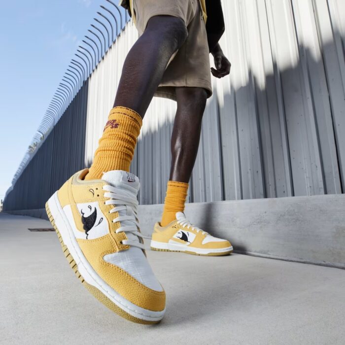 NIKE DUNK LOW NEXT NATURE SUN CLUB WHITE YELLOW DV1681 100 - Image 7