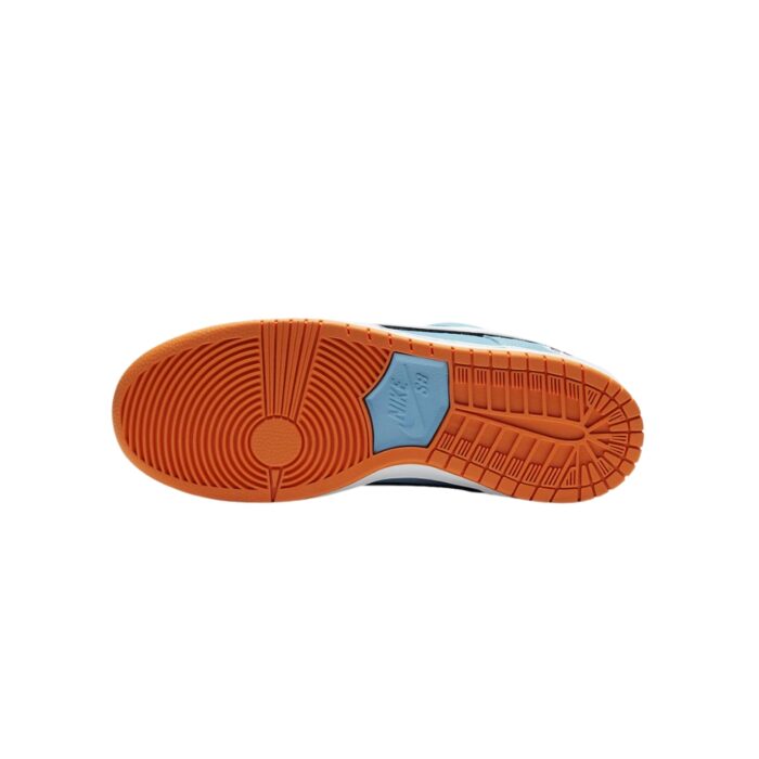 NIKE SB DUNK LOW CLUB 58 GULF BLUE CHILL SAFETY ORANGE BLACK WHITE BQ6817 401 - Image 6