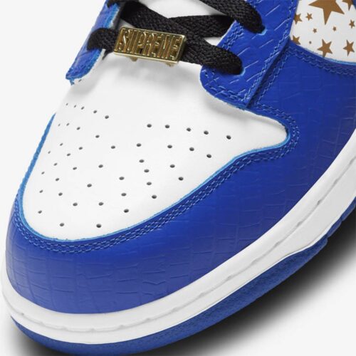 Nike SB Dunk Low X Superme White Blue - Image 6