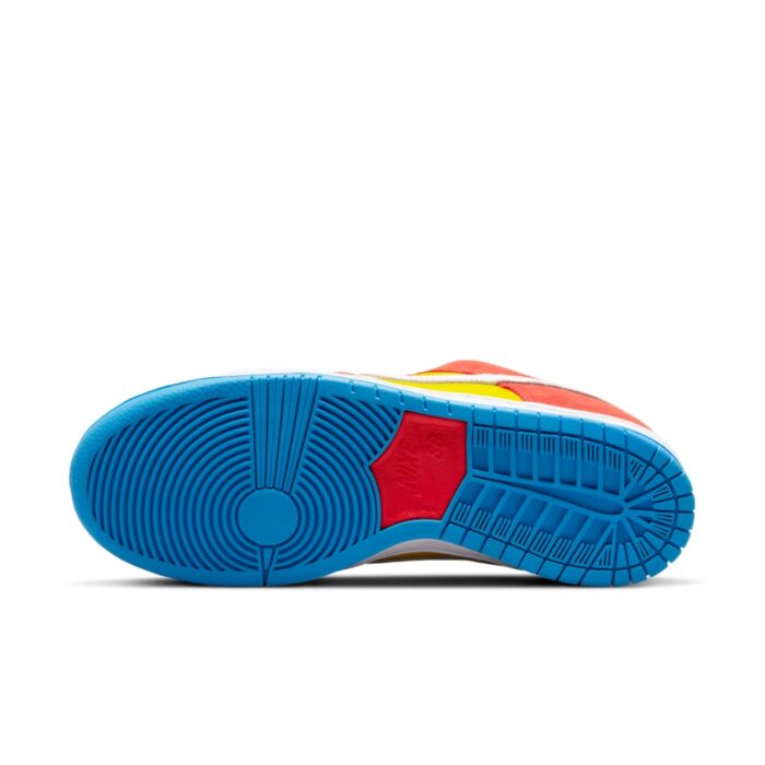 NIKE SB DUNK LOW PRO BART SIMPSON HABANERO RED WHITE BLUE HERO BQ6817 602 - Image 6
