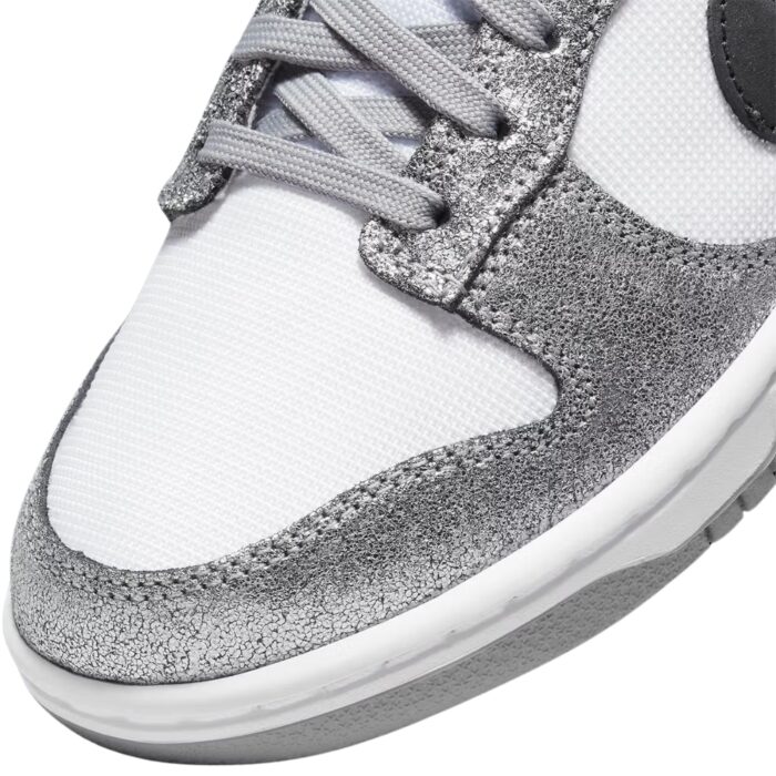 NIKE DUNK LOW SHIMMER CRACKED SILVER WHITE DO5882 001 - Image 7