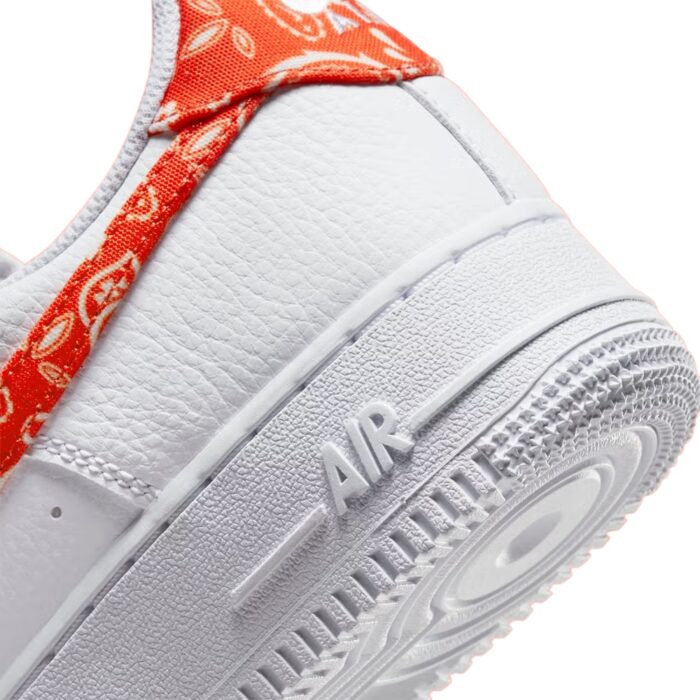 NIKE AIR FORCE 1 LOW ORANGE PAISLEY WHITE RUSH ORANGE DJ9942 102 - Image 7