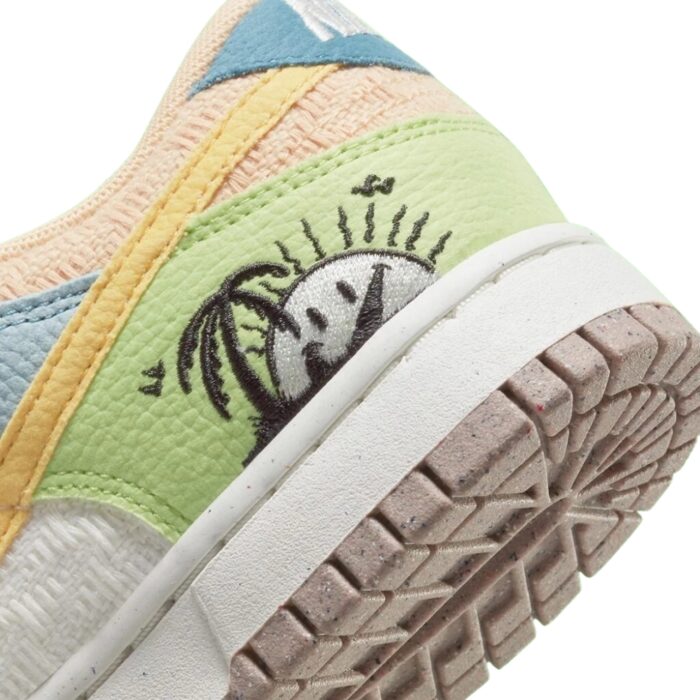 NIKE DUNK LOW RETRO SUN CLUB SAIL SANDED GOLD LT MADDER ROOT DQ0265 100 - Image 7