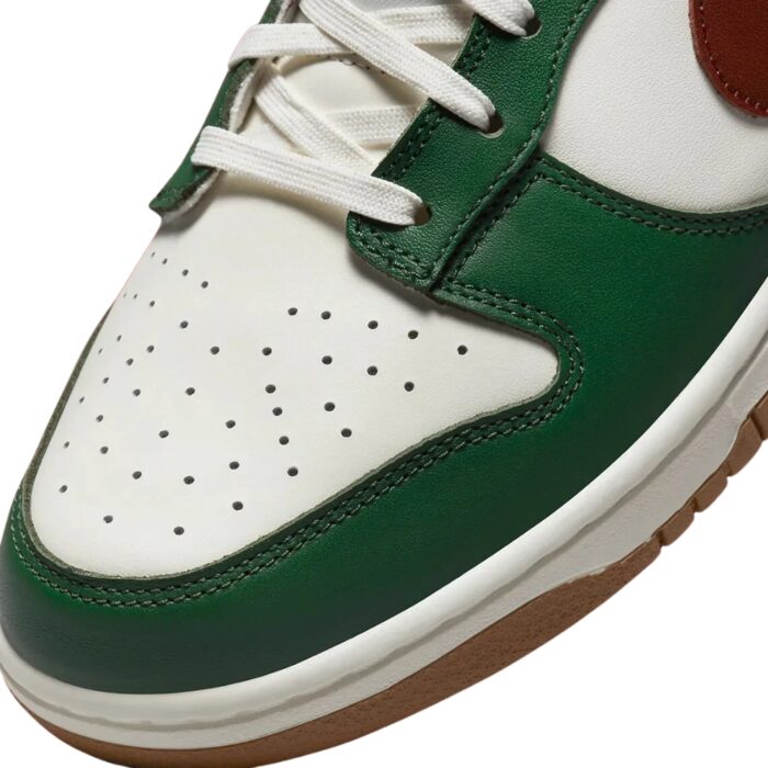 NIKE DUNK LOW GORGE GREEN WHITE TEAM RED FB7160 161 - Image 7