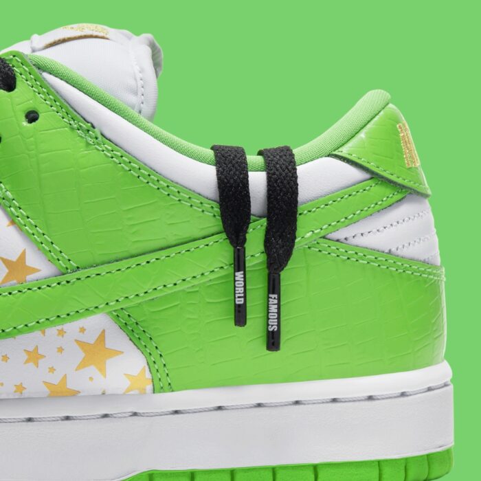 NIKE SB DUNK LOW X SUPREME WHITE GREEN DH3228 101 - Image 8