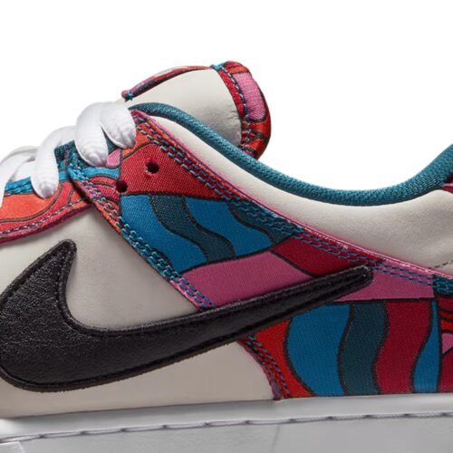 Nike SB Dunk low X Parra Abstract Art Fire Pink Gym Red - Image 8