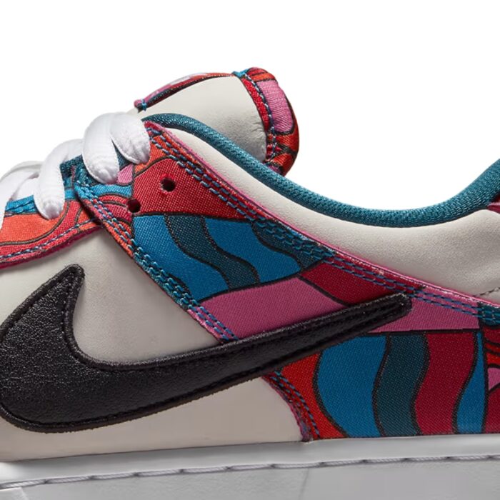 NIKE SB DUNK LOW X PARRA ABSTRACT ART FIRE PINK GYM RED MOCHA DH7695 100 - Image 8