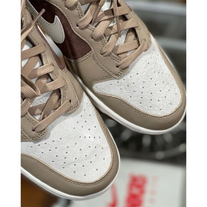 NIKE DUNK HIGH LIGHT CHOCOLATE SAIL KHAKI DH5348 100 - Image 11