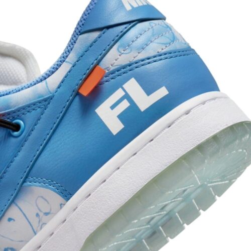 NIKE FUTURA X OFF WHITE LOW BLUE DD0856 403 - Image 5