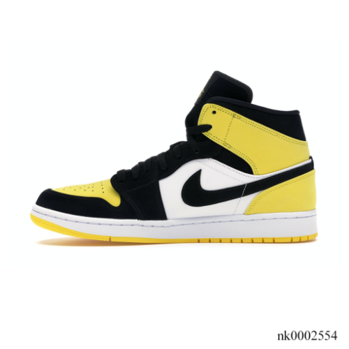 AJ 1 Mid Yellow Toe Black Shoes Sneakers – nk0002554 - Image 2