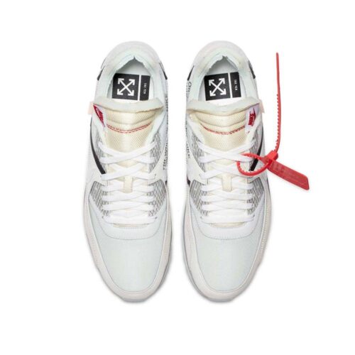NIKE X OFF WHITE AIR MAX 90 THE TEN AA7293 100 - Image 5