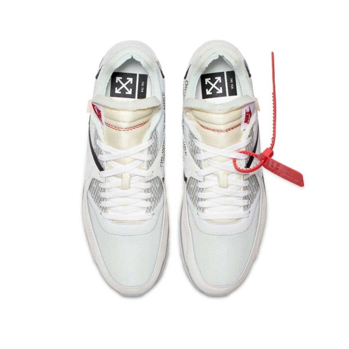 NIKE X OFF WHITE AIR MAX 90 THE TEN AA7293 100 - Image 5