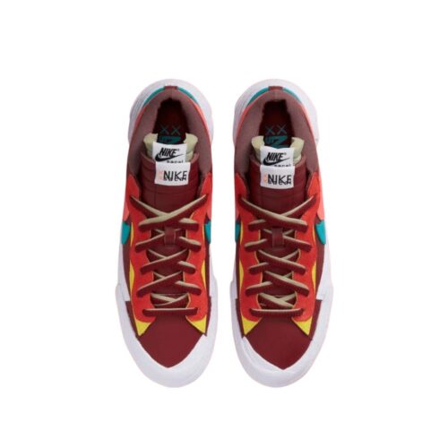 NIKE SACAI X KAWS X BLAZER LOW TEAM RED DM7901 600 - Image 5