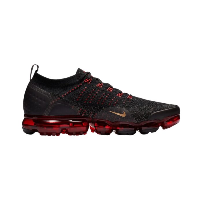 NIKE VAPORMAX LUNAR NEW YEAR BLACK METALLIC GOLD UNIVERSITY RED BQ7036 001 - Image 2