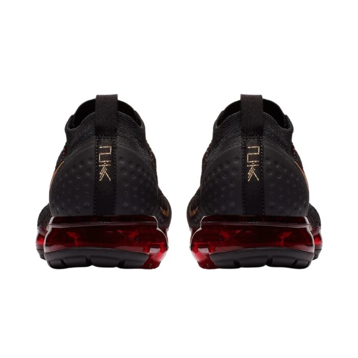 NIKE VAPORMAX LUNAR NEW YEAR BLACK METALLIC GOLD UNIVERSITY RED BQ7036 001 - Image 4