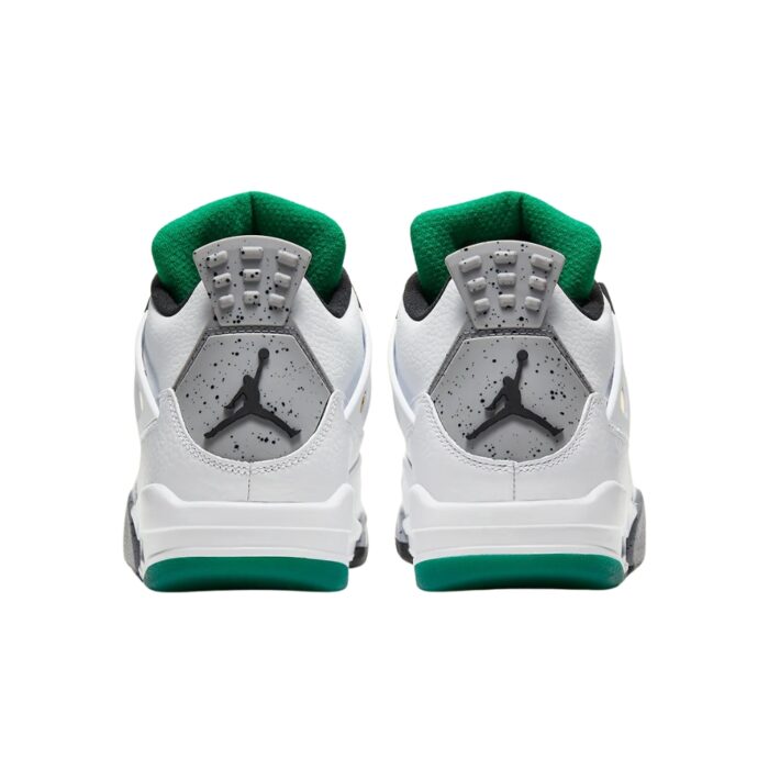 NIKE AIR JORDAN 4 RETRO LUCID GREEN RASTA WHITE UNIVERSITY RED BLACK AQ9129 100 - Image 5