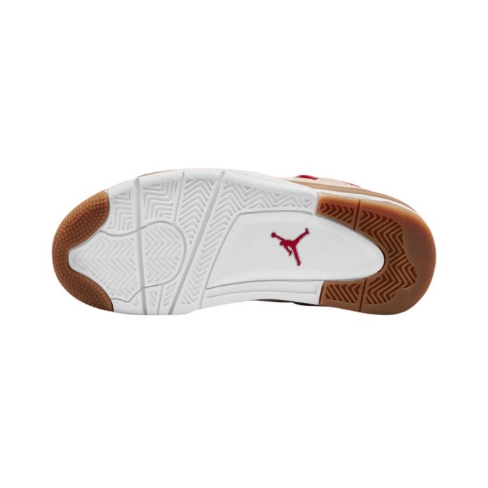 NIKE AIR JORDAN 4 RETRO GS WILD THINGS PEARL WHITE DARK DRIFTWOOD GYM RED DH0572 264 - Image 6