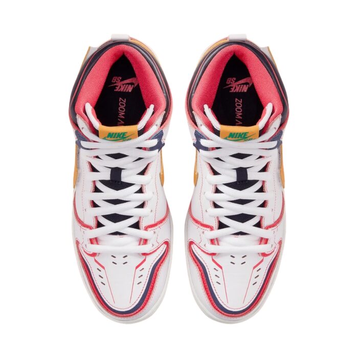 NIKE SB DUNK HIGH UNICORN RX GUNDAM WHITE AMARILLO DH7717 100 - Image 4