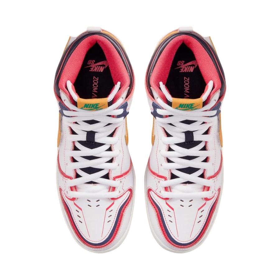 NIKE SB DUNK HIGH UNICORN RX GUNDAM WHITE AMARILLO DH7717 100 - Image 4
