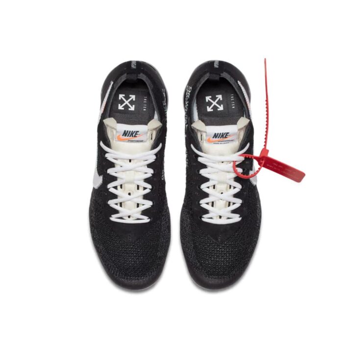 NIKE AIR VAPORMAX OFF WHITE BLACK AA3831 001 - Image 5