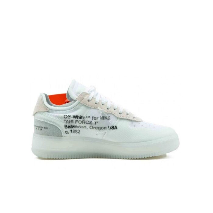 NIKE AIR FORCE 1 LOW OW WHITE A04606 100 - Image 5