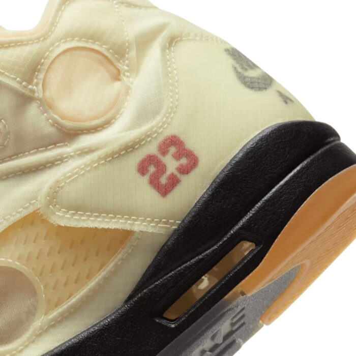 NIKE AIR JORDAN 5 SAIL OW DH8565 100 - Image 6